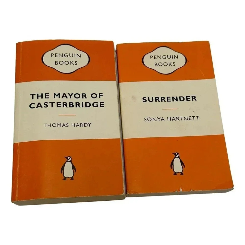 Penguin Orange Paperbacks Lot 2 Surrender  Hartnett Mayor of‎ Casterbridge Hardy